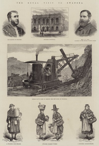 La Visite Royale à Swansea - Walter Paget